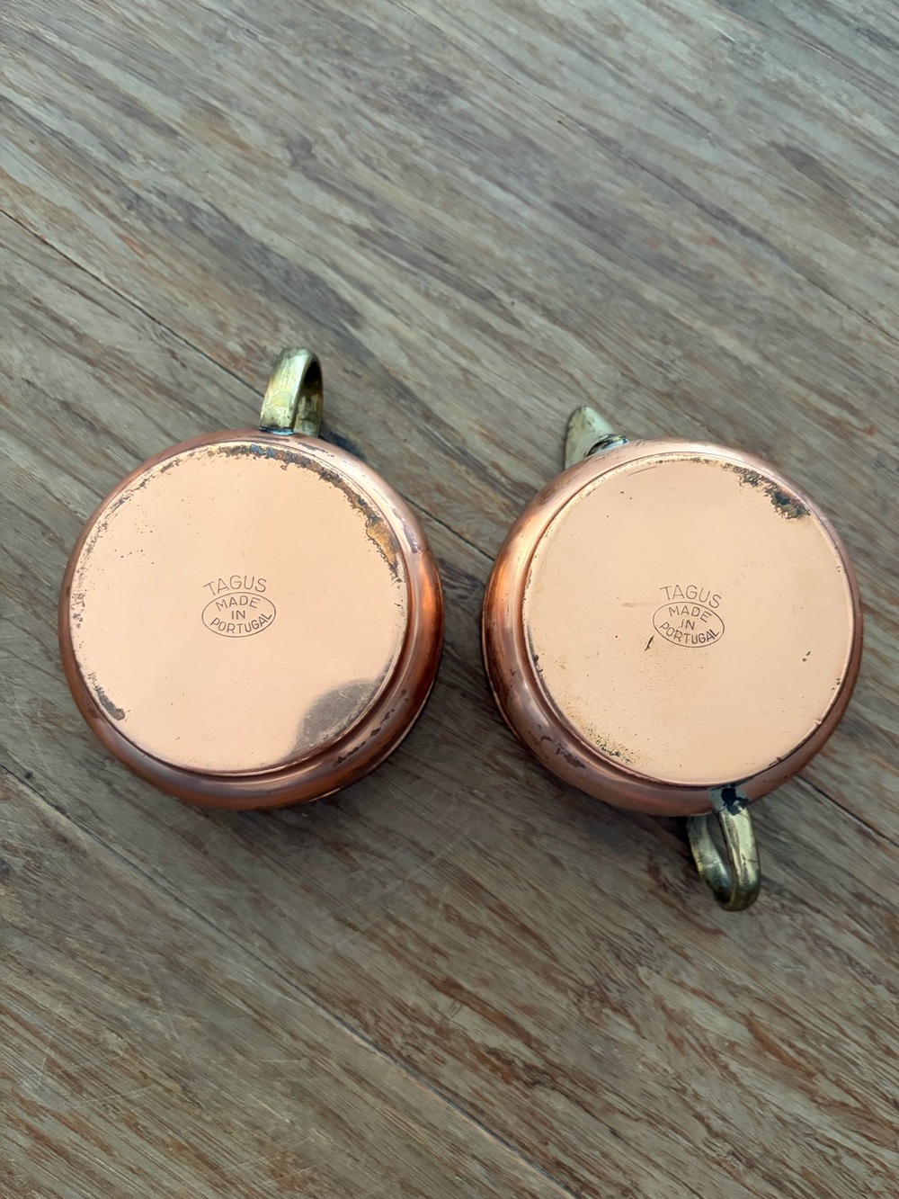 Vintage Tagus Copper Cream & Sugar Set – Made in Portugal - Picture 4 of 6